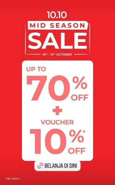 Promo 10.10 Sport Station Diskon sampai 70%
