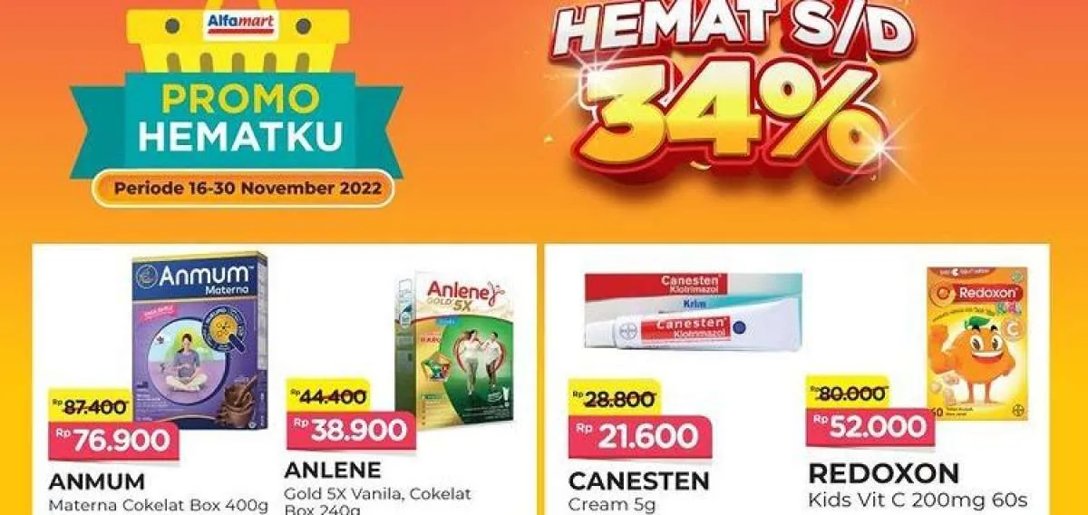 Harga Promo Alfamart Hari Ini 21 November 2022, Promo Hemat Sampai 34%