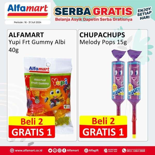 Promo Alfamart Serba Gratis 16-31 Juli 2024