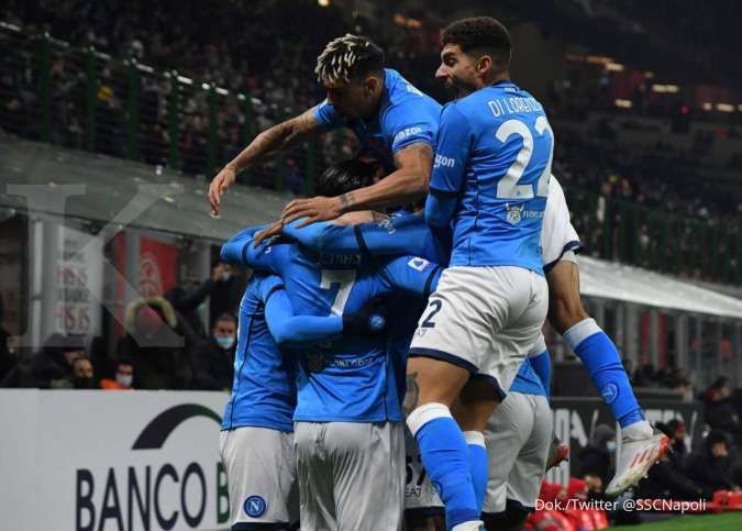 Kans Kemenangan Inter Milan, Napoli, & AC Milan pada Jadwal Liga Italia Tengah Pekan