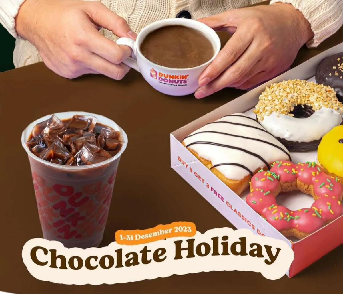 Promo Dunkin 1-31 Desember 2023, Menu Baru Minuman Chocolate Holiday