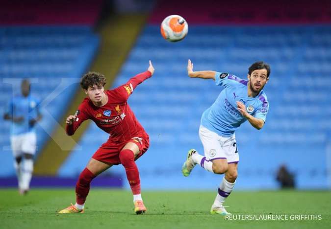 Gelandang Manchester City, Bernardo Silva saat bermain dengan Timnas Portugal 