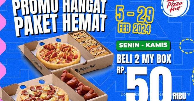 Promo Pizza Hut Gratis Beef Lasagna Terbaru Februari, Ada 2 My Box Rp 50.000 Saja