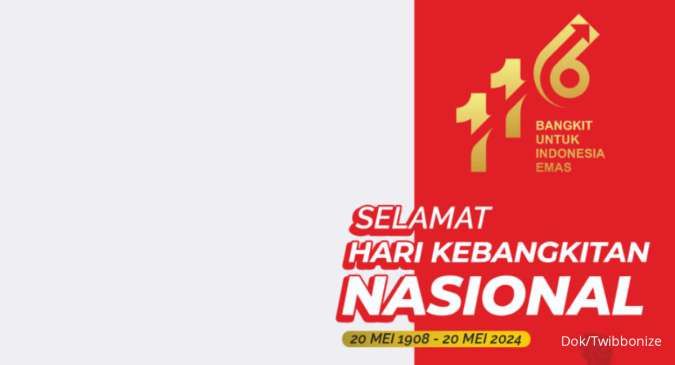 50 Twibbon Hari Kebangkitan Nasional 2024, Bangkit untuk Indonesia Emas