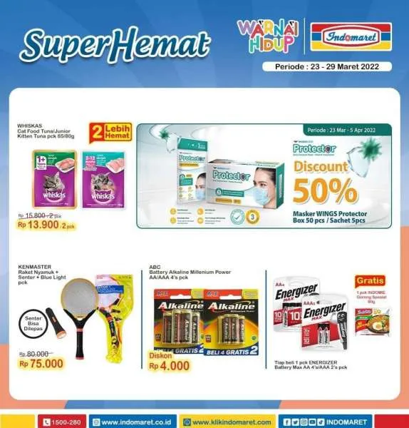 Promo Indomaret Super Hemat Periode 23-29 Maret 2022
