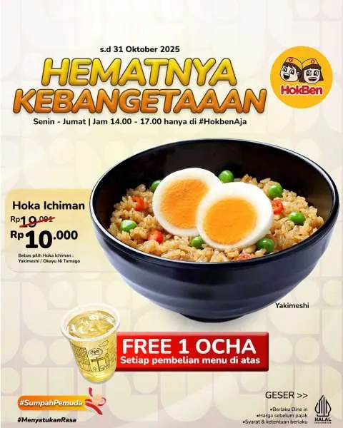 Promo HokBen Hoka Ichiman Oktober 2025
