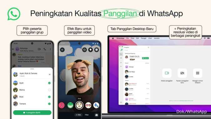 Ini Fitur Baru WhatsApp yang Harus Anda Ketahui, Bisa Cobain Efek Baru Video Call