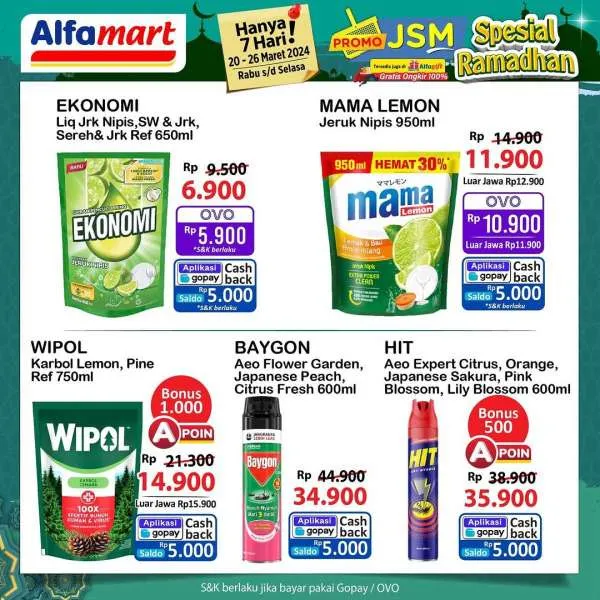 Promo JSM Alfamart Hanya 7 Hari Periode 20-26 Maret 2024