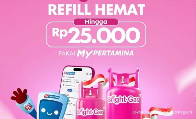Promo Isi Ulang Bright Gas Pakai MyPertamina, Cashback Sampai Rp 25.000 