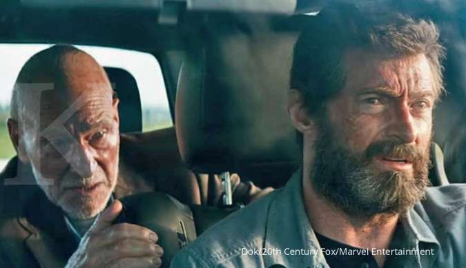 Wolverine dan Profesor X di film Logan (2017).