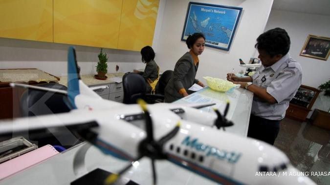 Rugi Rp 350 miliar, Merpati pangkas 20% rute