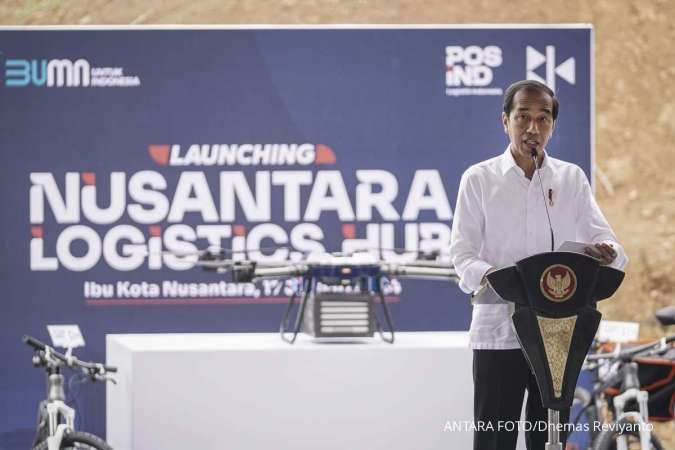 Groundbreaking Nusantara Logistik Hub di IKN, Ini Harapan Jokowi