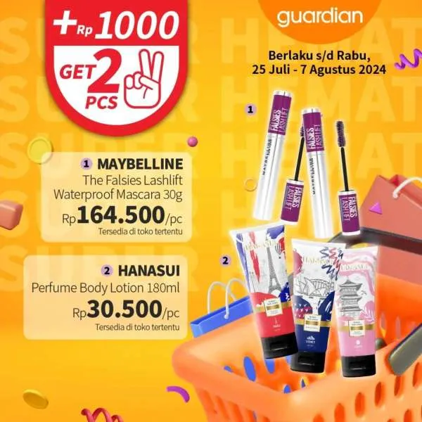 Promo Guardian Super Hemat Periode 25 Juli-7 Agustus 2024