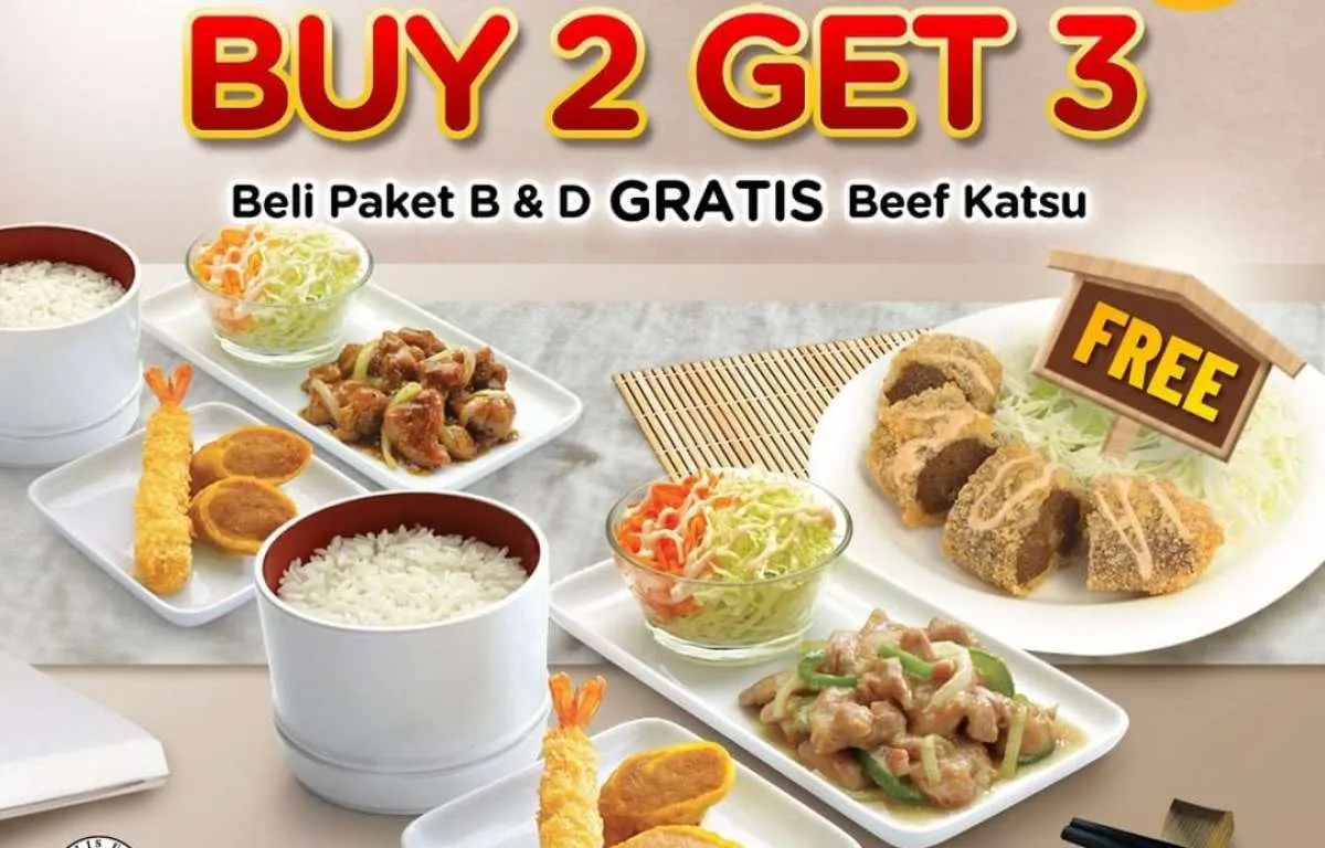 Beli 2 dapat 3 , ini Promo HokBen 14 September 2021