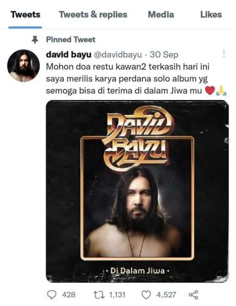 Album Di Dalam Jiwa David Bayu