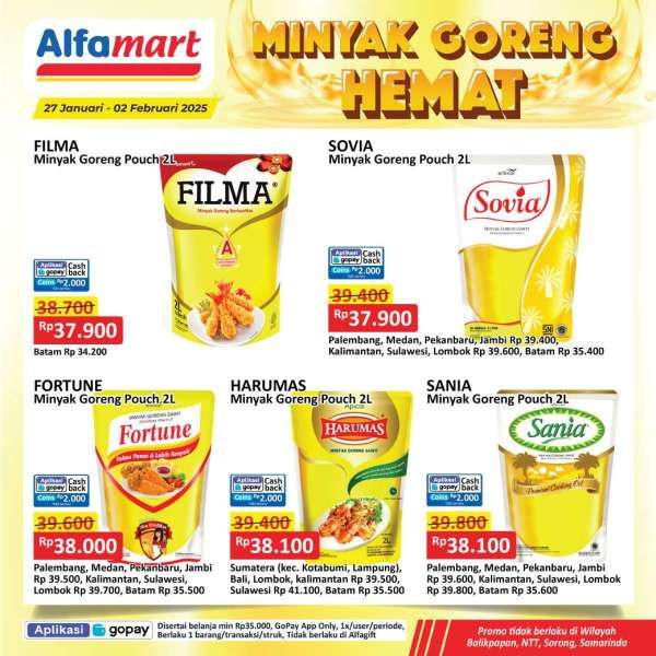 Promo Minyaik Goreng Hemat di Alfamart 27 Januari-2 Februari 2025