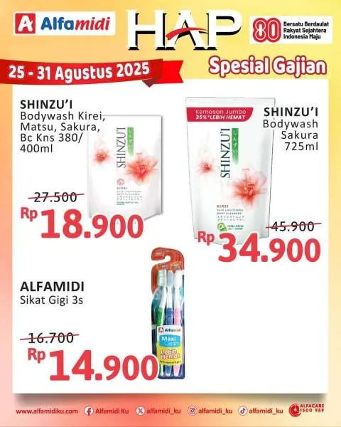 Promo Alfamidi Hemat Satu Pekan Periode 25-31 Agustus 2025