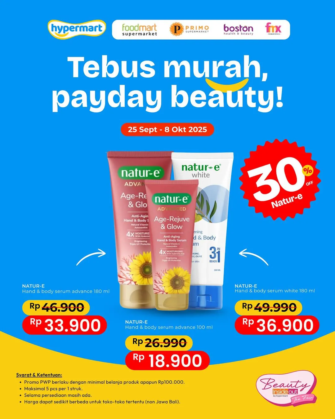 Promo Hypermart Payday Beauty Periode 25 September-8 Oktober 2025