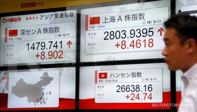 Bursa Asia kompak melemah jelang akhir pekan