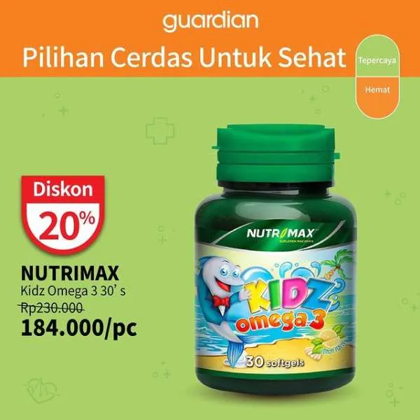 Promo Guardian +1000 Get 2 Pcs Periode s/d 19 Juli 2023