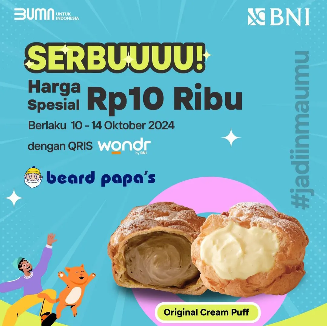 Promo 10.10 Wondr by BNI x Beard Papas