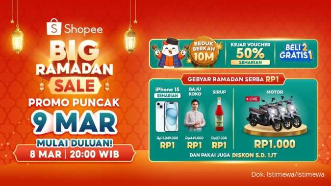 Mau Beli Tiket Mudik Murah? Yuk Gunakan Promo Shopee Big Ramadan Sale 9 Maret 2026