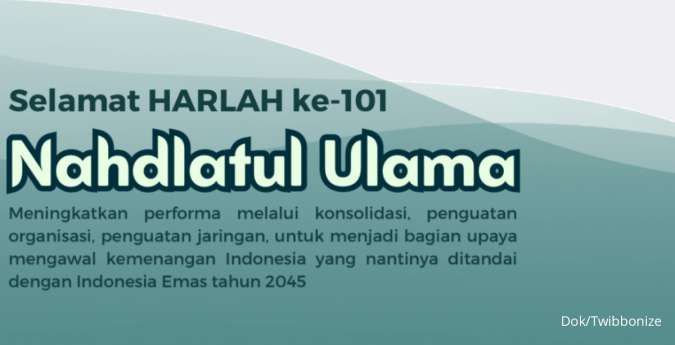 40 Ucapan Harlah NU ke-101 31 Januari 2024 Terbaru, Yuk Unggah di Sosmed!