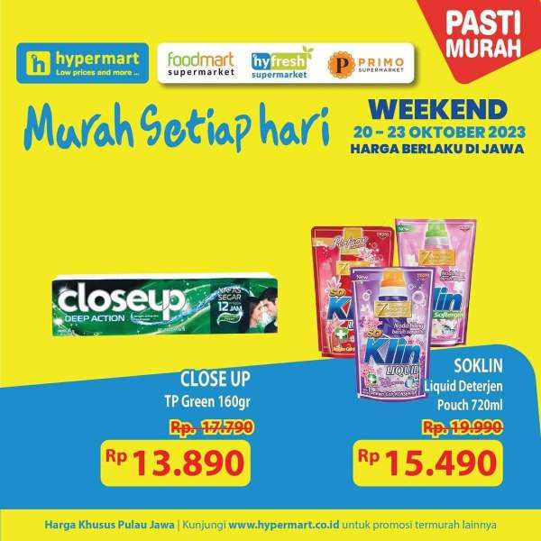 Promo JSM Hypermart Hyper Diskon Weekend Periode 20-23 Oktober 2023