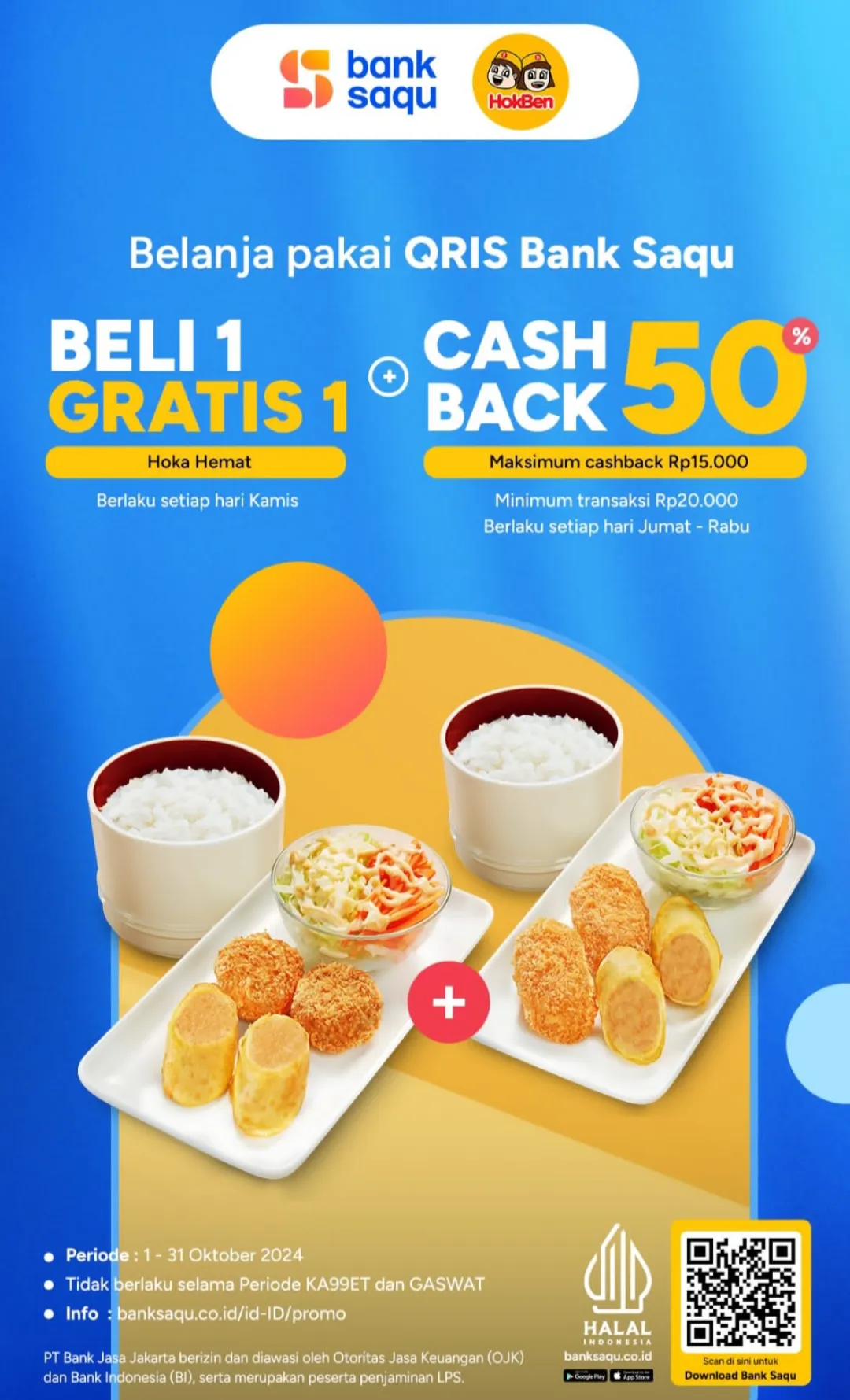 Promo Hokben x Bank Saqu