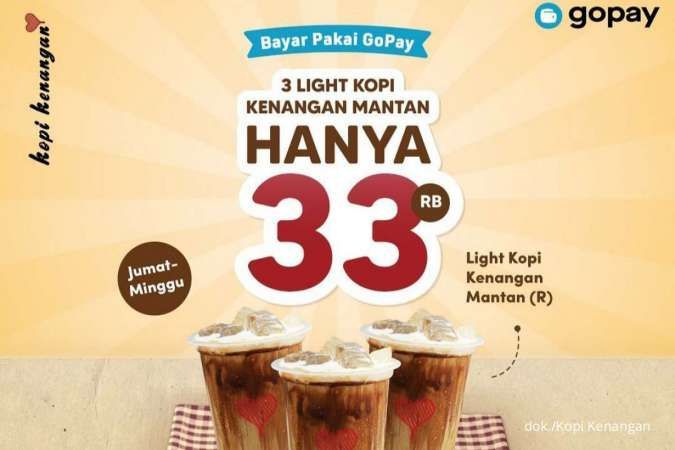 Promo Kopi Kenangan Akhir Mei 2022, Beli 3 Light Kopi via Gopay Bayar Rp 33.000