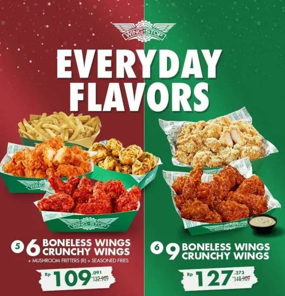 Promo Wingstop akhir Desember 2022 Paket Everyday Flavors 