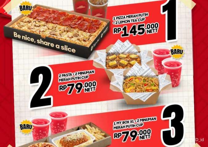 Daftar Promo Merdeka di Pizza Hut Delivery Sampai J.CO Hari Ini, Harga Serba 79