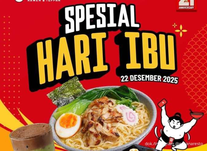 Spesial 22 Desember, Promo Gokana Paket Hari Ibu untuk Bertiga Cuma Rp 101.000