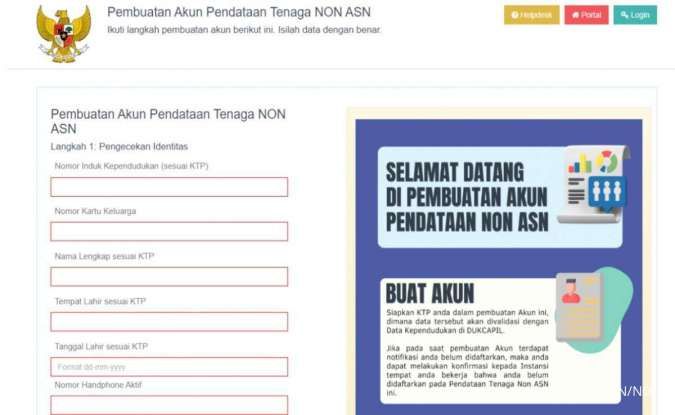 Cara Buat Akun Pendataan-nonasn.bkn.go.id Khusus Tenaga Honorer, Tutup 30 September