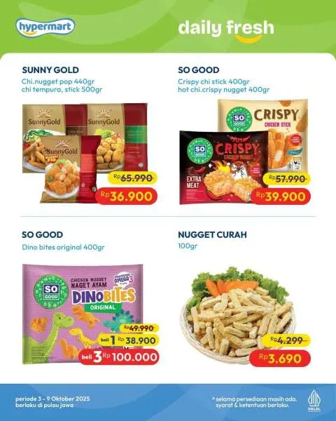 Promo JSM Hypermart Weekend Periode 3-6 Oktober 2025