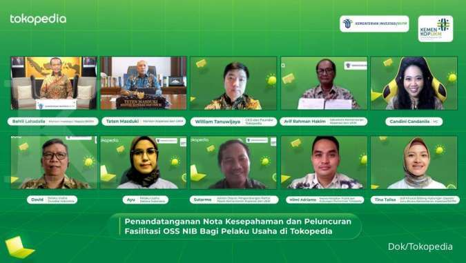 Luncurkan Kolaborasi dengan Kementerian Investasi & Kemenkop UKM, Tokopedia Bantu UMKM Dapat Izin Usaha Secara Online