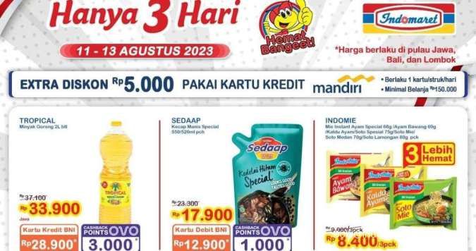 Promo JSM Indomaret Hanya 3 Hari Terbaru 12 Agustus 2023, Dapatkan Potongan Harga