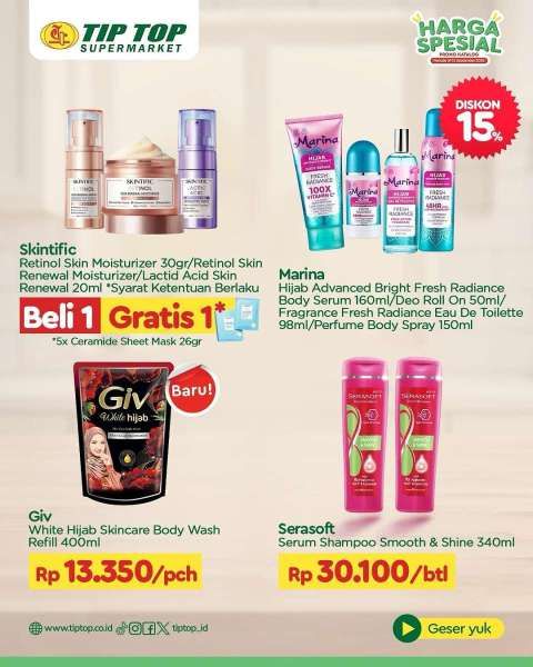 Promo Tip Top Harga Spesial 1-15 September 2024 