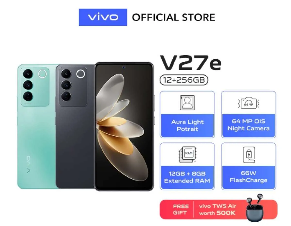 HP Vivo V27e: Spesifiaksi dan Daftar Harga Terbaru di Bulan Juni 2023