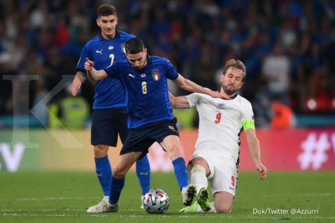 Hasil Final Euro 2020 Italia vs Inggris berakhir untuk Gli Azzurri