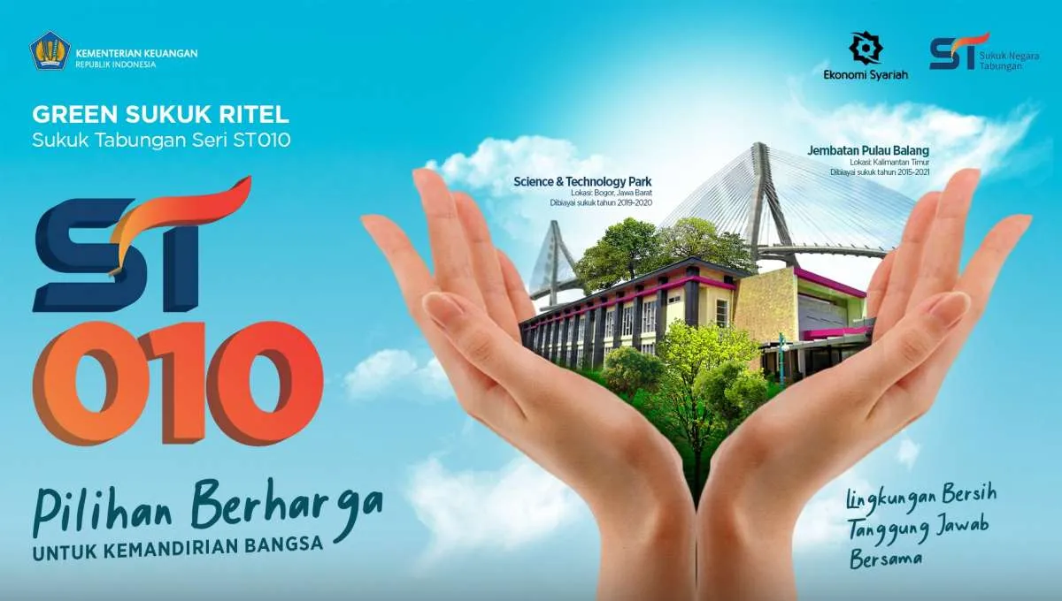 ST010 Jadi Sukuk Tabungan dengan Jumlah Investor Terbanyak, Pemesanan Capai Rp 15 T