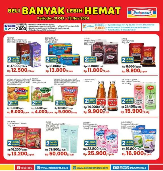 Promo Indomaret Super Hemat Periode 31 Oktober-13 November 2024