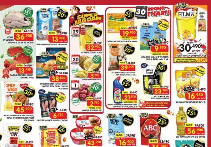 Promo JSM Superindo 30 November 2024, Ultra Milk Beli 2 Lebih Hemat Hanya Hari Ini