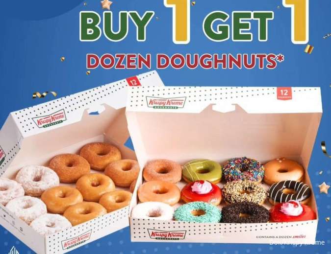 Krispy Kreme X BCA Tawarkan Promo Buy 1 Get 1 Dozen Donat, Cek Syaratnya di Sini 