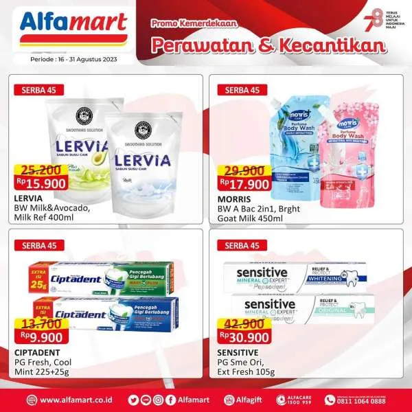 Promo Alfamart Perawatan & Kecantikan Periode 16-31 Agustus 2023