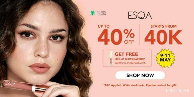 Promo Makeup ESQA Diskon Sampai 40%, Berlaku Hingga 11 Mei 2022