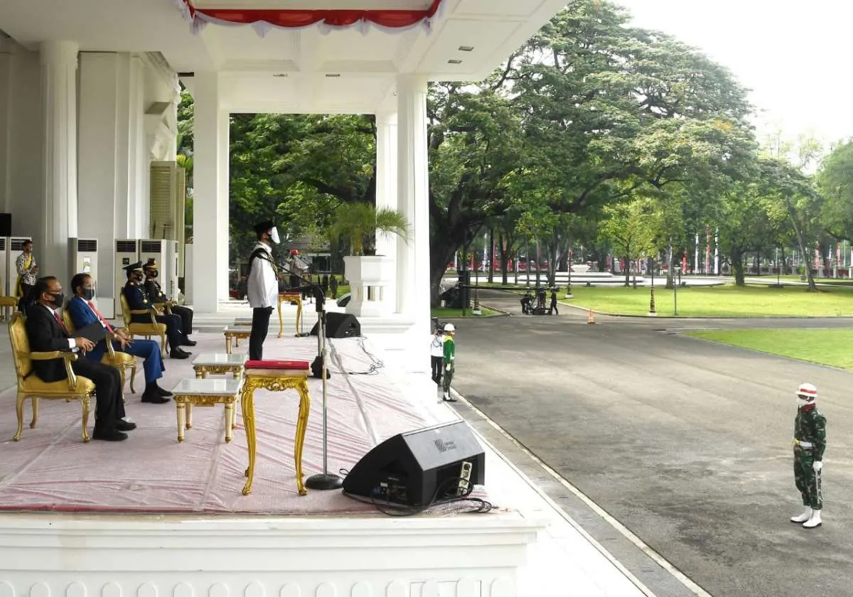 Jokowi saksikan geladi peringatan proklamasi kemerdekaan Indonesia di era pandemi