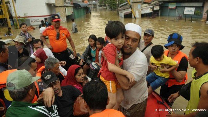 BNPB: Pengungsi korban banjir mencapai 50.000 jiwa