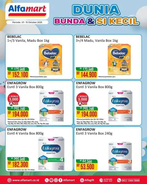 Promo Alfamart Dunia Bunda & Si Kecil Periode 1-15 Oktober 2025