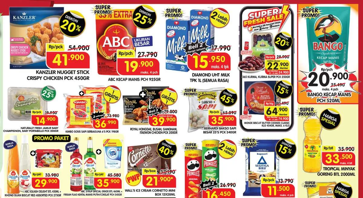 Promo Superindo Hari Ini 19-21 Januari 2024, Ada Diskon s/d 50% dan Beli 1 Gratis 1